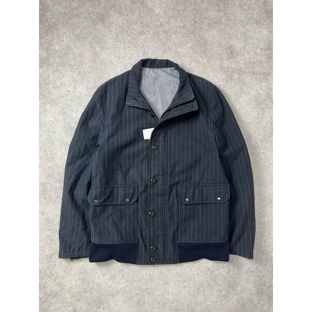 PPFM stripe double zipper jacket