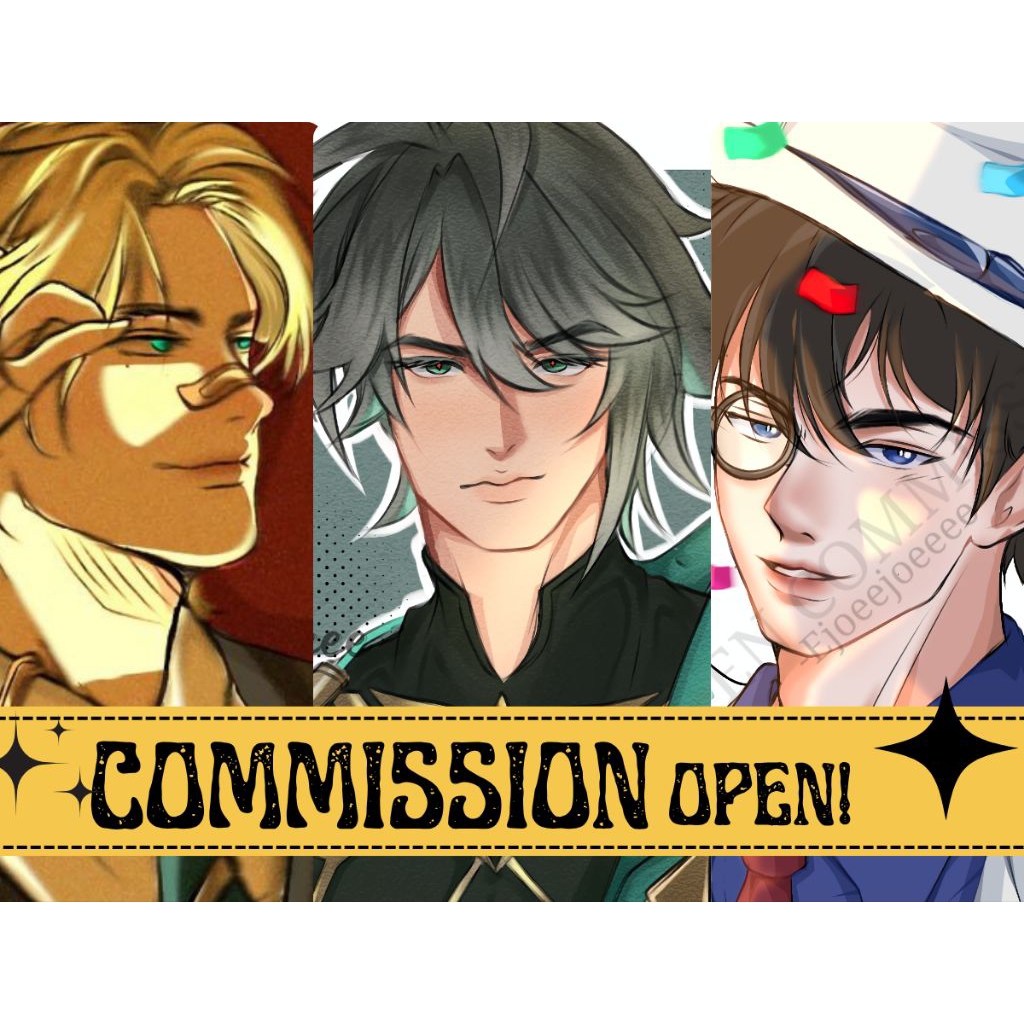 [OPEN COMMISSION ART] Jasa gambar digital ilustrasi custom (fanart/OC/dll)