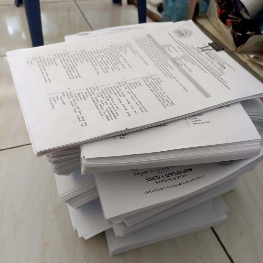 JASA PRINT HVS HITAM PUTIH A5 B5 A4 F4