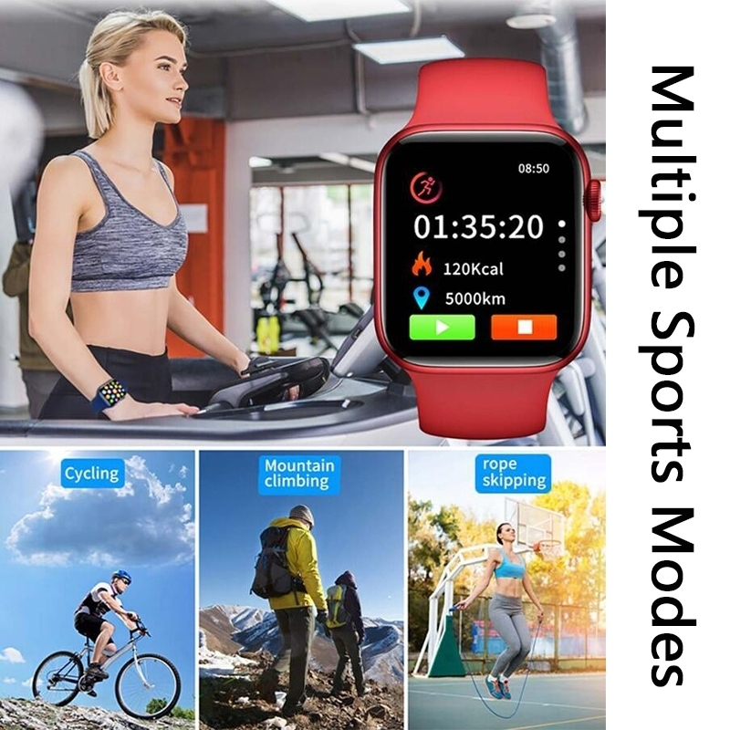 New Deals [100%Ori] Apple Smartwatch Jam Pintar Olahraga Bluetooth Smart Watch Pintar Wanita Tahan