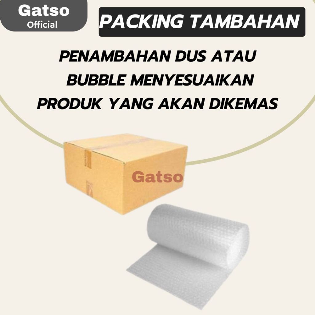 

Packing Tambahan Dus atau Bubble Wrap