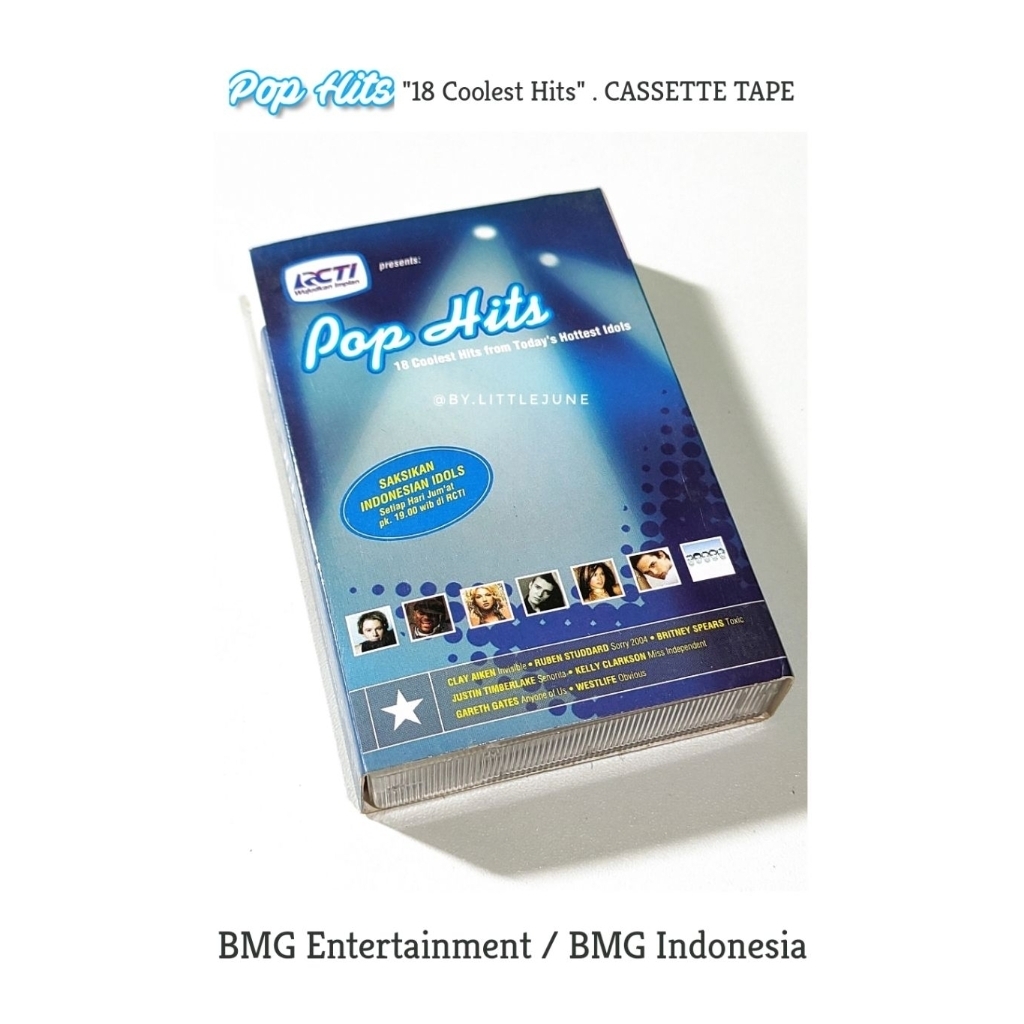 Preloved : Pop Hits 18 Coolest Hits from Today's Hottest Idols . Cassette Tape // BMG Entertainment 