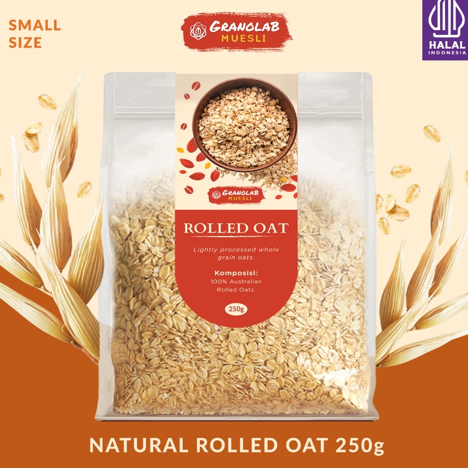 

Berkualitas Rolled Oat Australia 25 gr Granolab Muesli