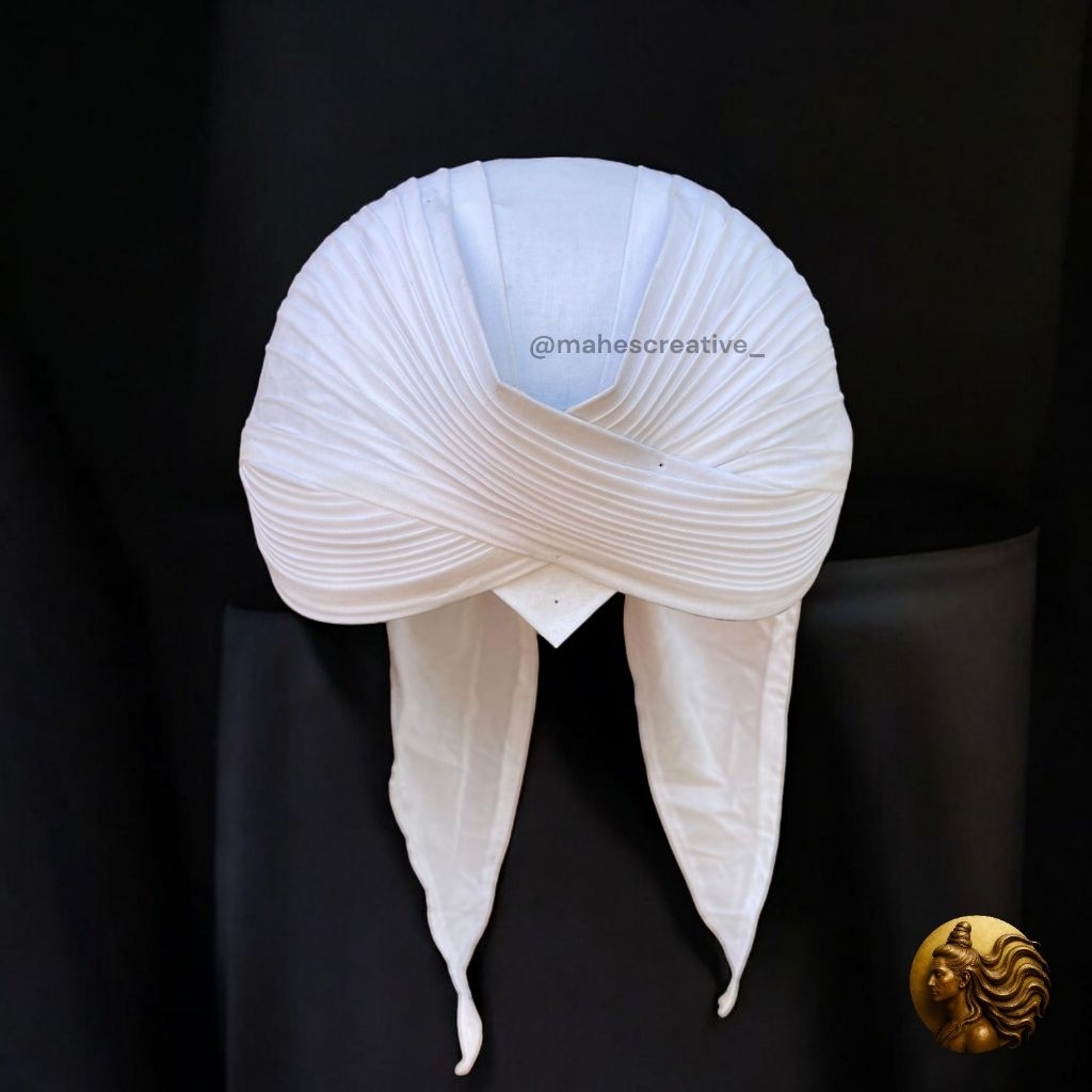 blangkon jogja Lipat Putih Polos // Blangkon putih // blangkon sunan putih // blangkon putih murah