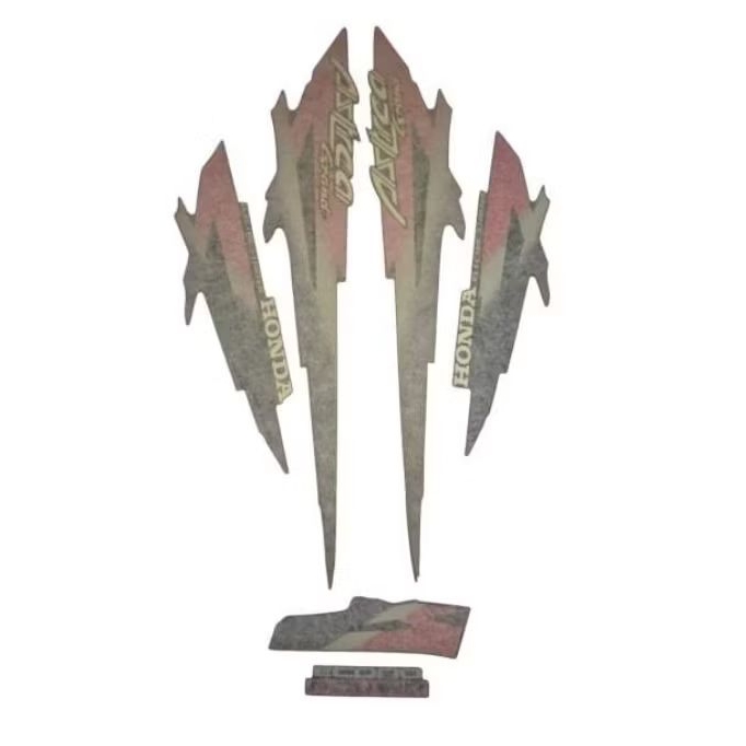 striping sticker stiker lis body honda astrea grand 95 merah tahun 1995 original