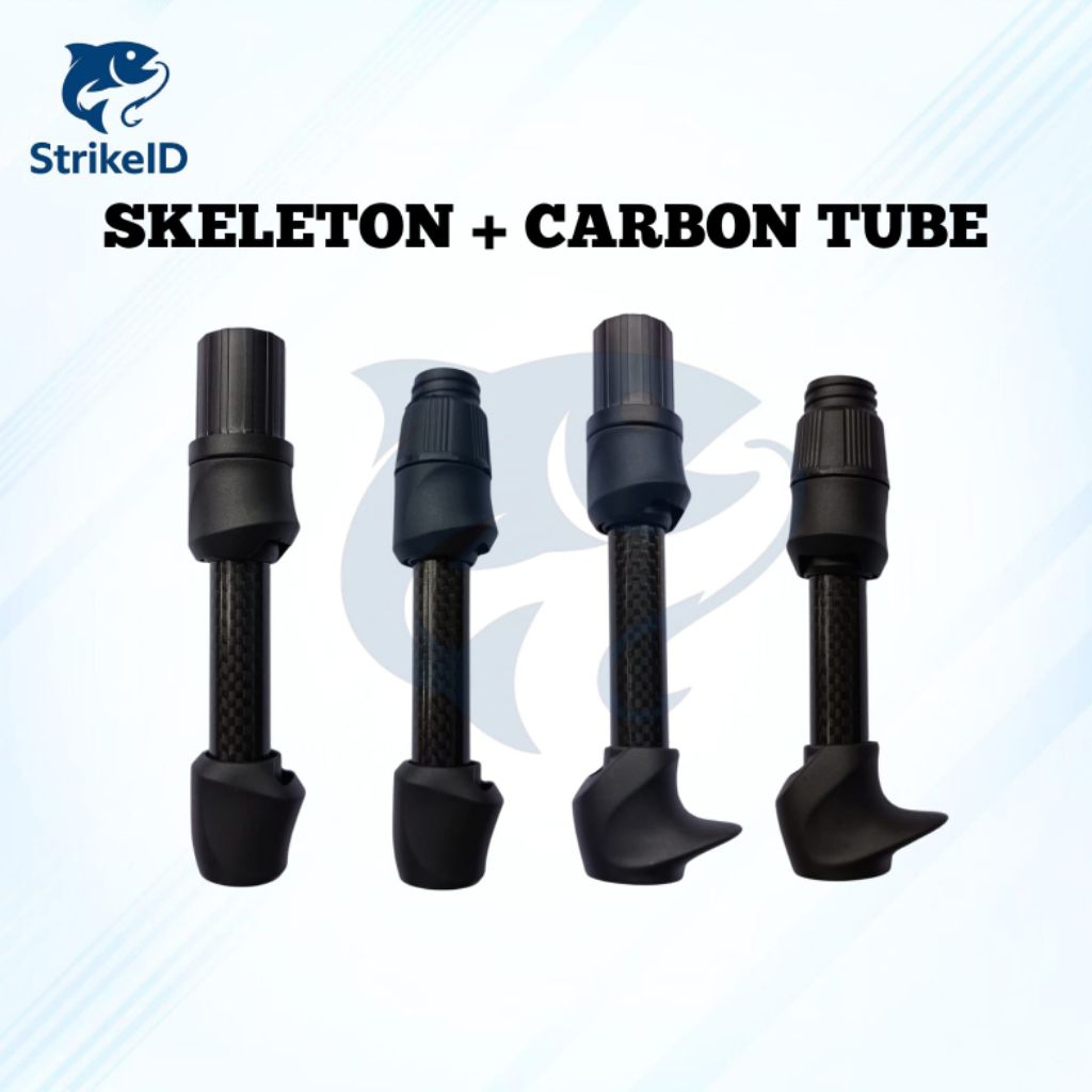Reel Seat Joran Skeleton + Carbon Tube | Gagang Joran Ringan Kuat Anti Karat
