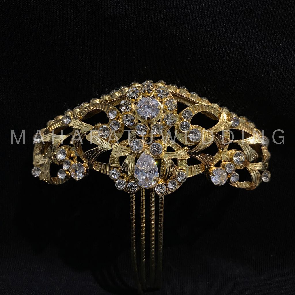 sirkam batu diamond /sirkam solo /sirkam batu tanam diamond / sisir pengantin diamond / Sisir Batu D