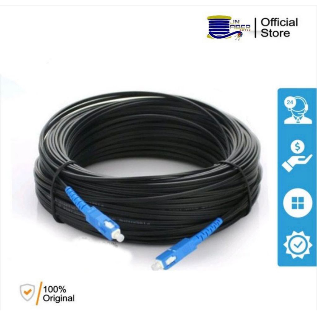 Kabel Precon 1 Core 3 Seling SC UPC/SC UPC 60m - 200m Fiber Optik
