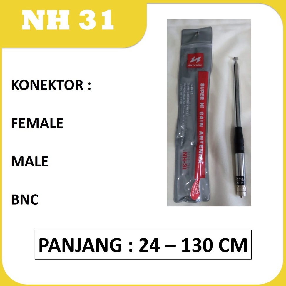 KODE O59J Antena NAGOYA NH 31 HT Super Stik Hi Gain Murah Terbaik Superstik Tarik Terbaik Baofeng St