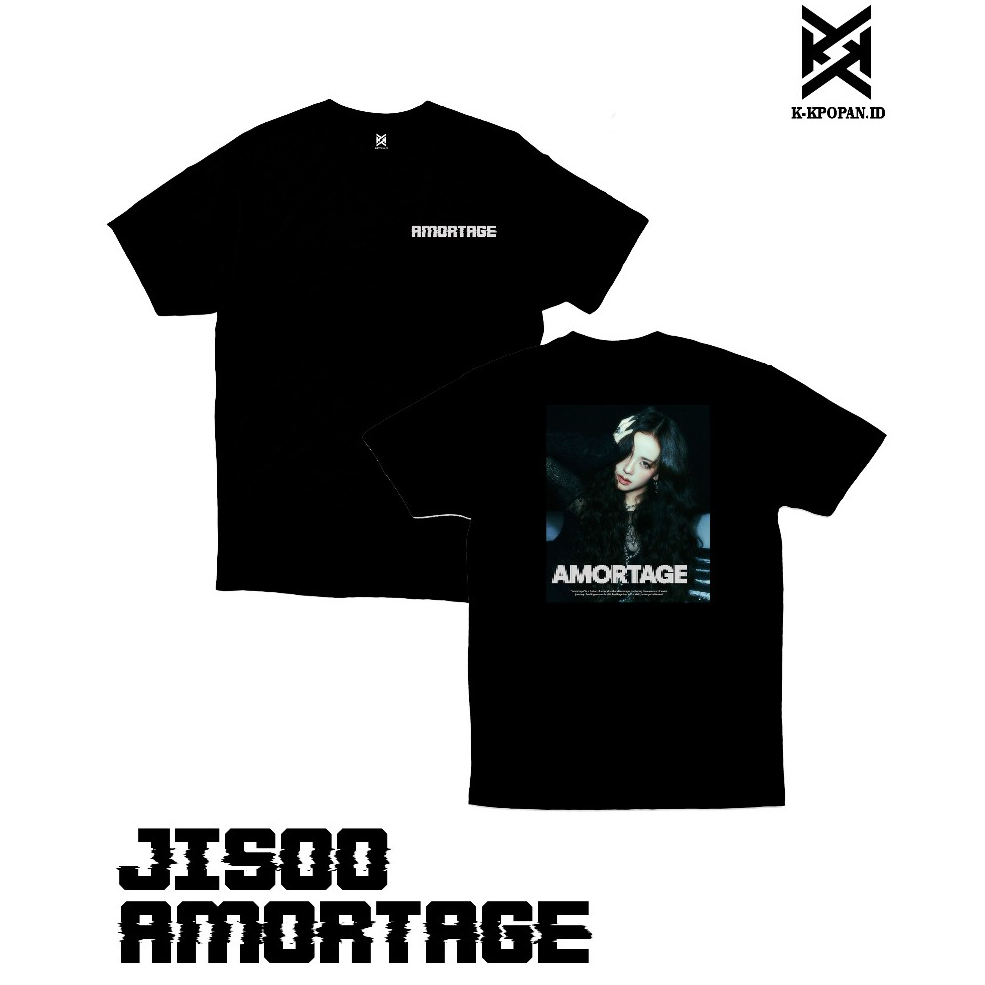 KAOS JISOO BLACKPINK AMORTAGE ALBUM JISOO T_SHIRT BY K_KPOPAN