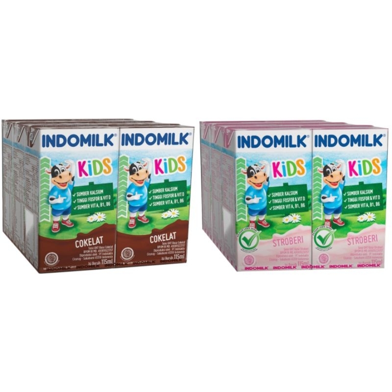 

INDOMILK Kids Susu UHT Cokelat Kotak 6 x 115 ml