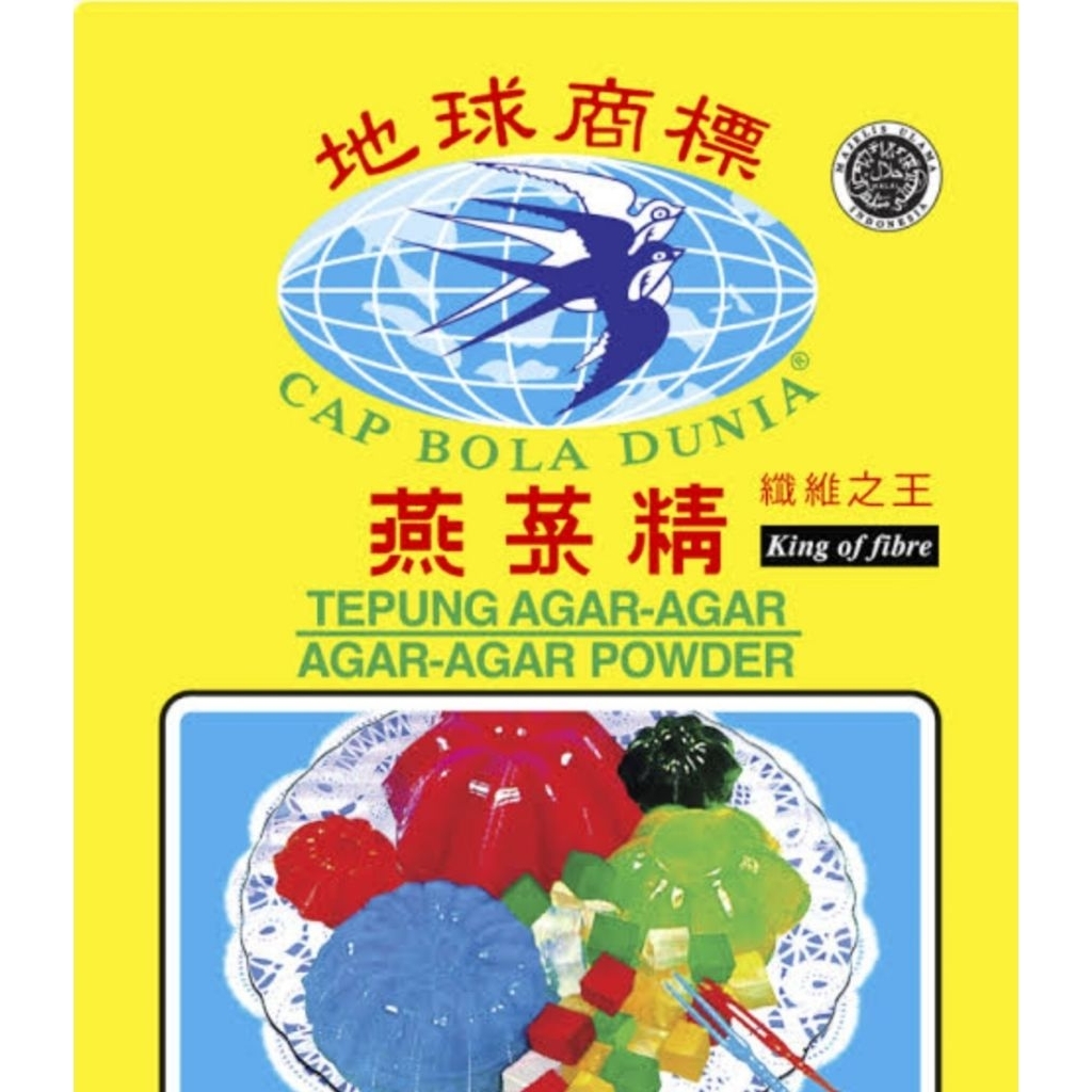 

AGAR AGAR CAP BOLA DUNIA ( 1 BOX ) ISI 12 PCS x 7 GRAM