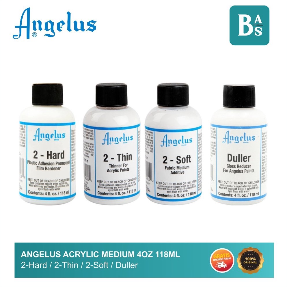 

KODE H83B Angelus 2 Hard 2 Soft 2 Thin Duller Campuran Cat Akrilik Angelus 4oz 118ml Bali Art Supplies