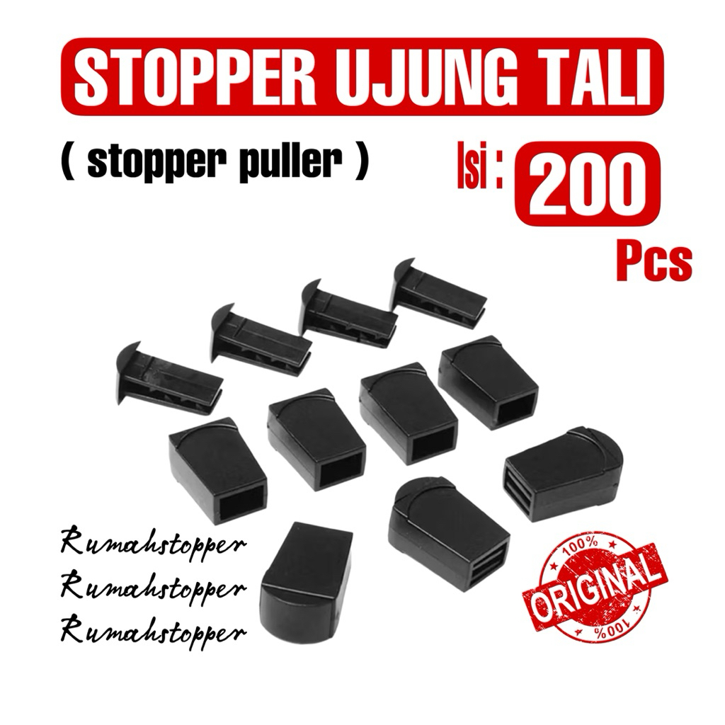 puller tusuk / stopper ujung tali jaket / stopper tali celana isi 200pcs