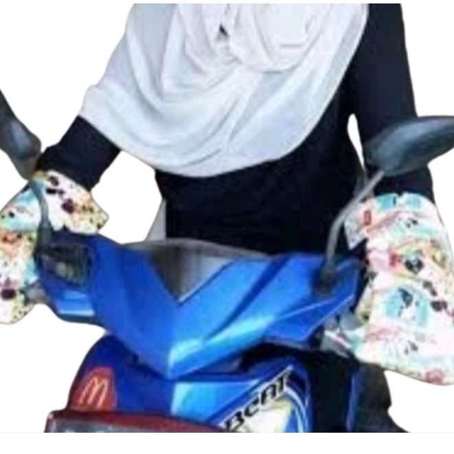 Sarung tangan stang motor wanita premium stamo motif