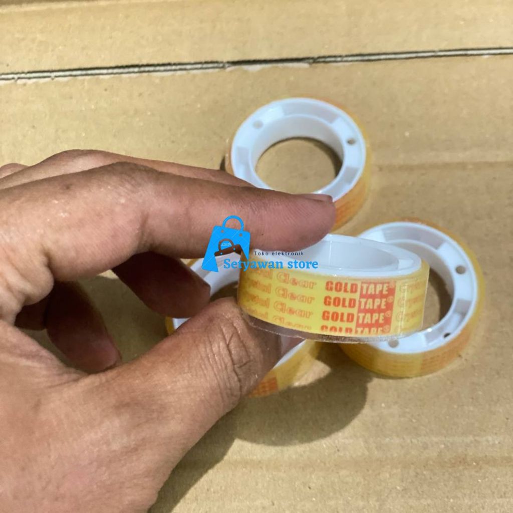 

Isolasi Perekat Bening Goldtape Solasi Kado Mini Kecil