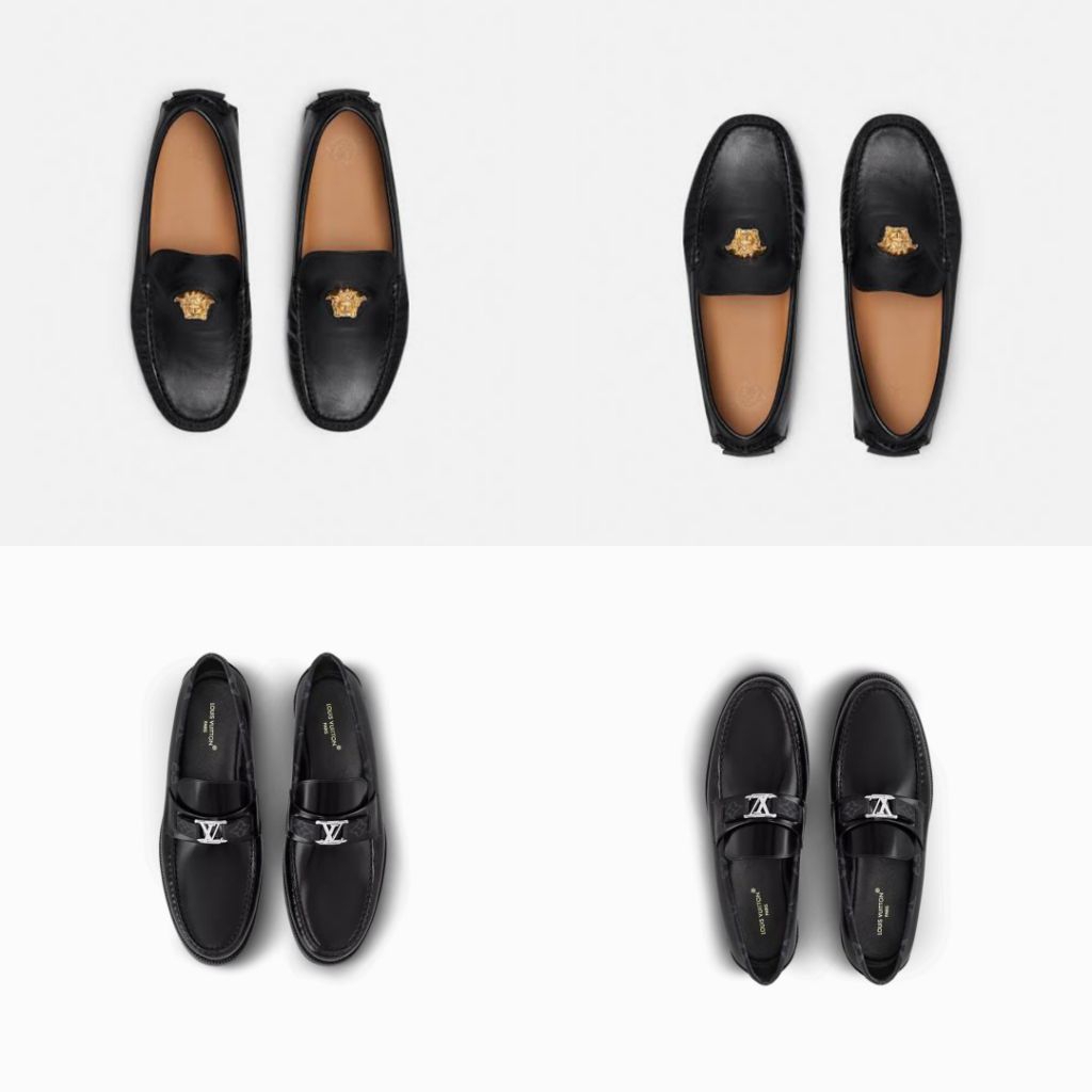 Sepatu pantofel pria kulit asli loafers elegan coklat hitam