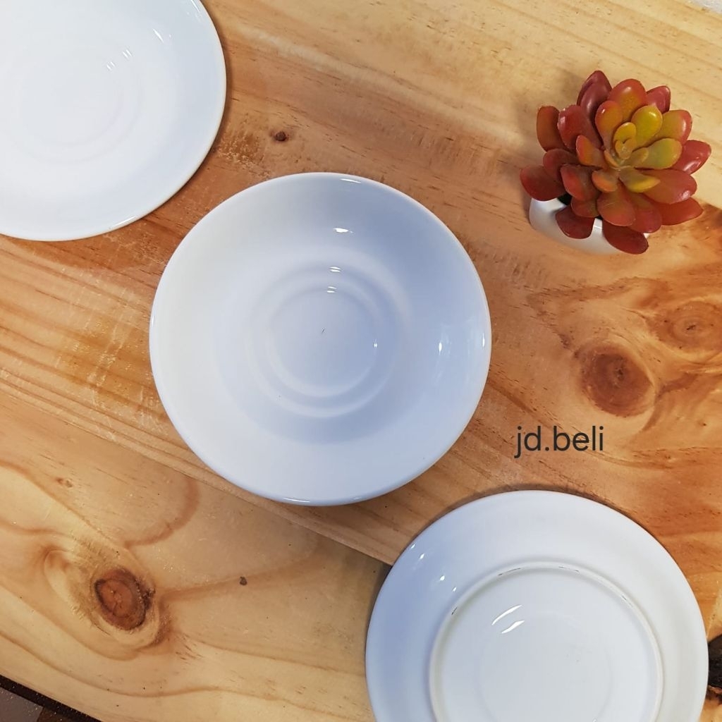 tatakan gelas/piring dessered/piring bulat keramik/piring saji/piring kecil/piring kue