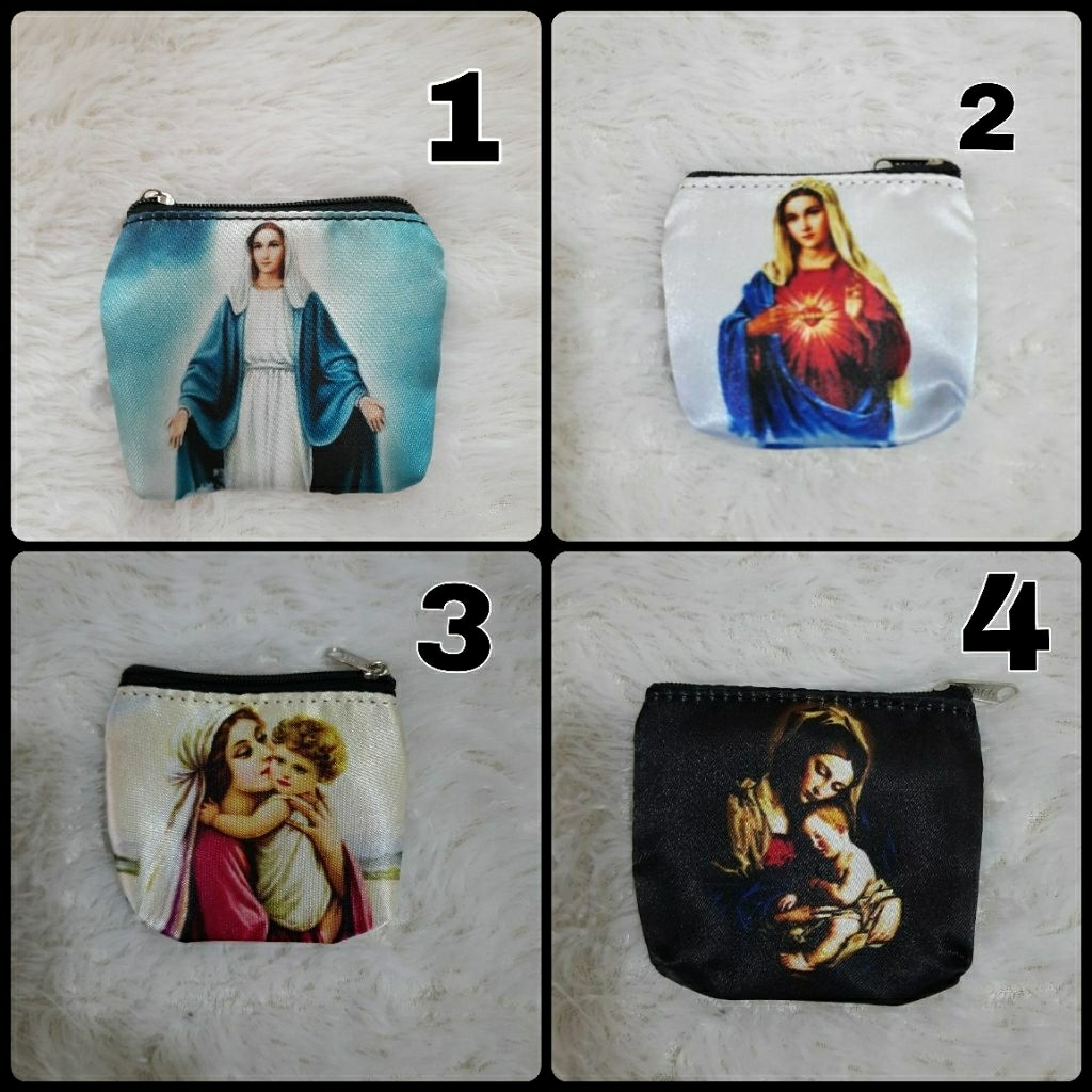 dompet tempat rosario BUNDA MARIA dan TUHAN YESUS