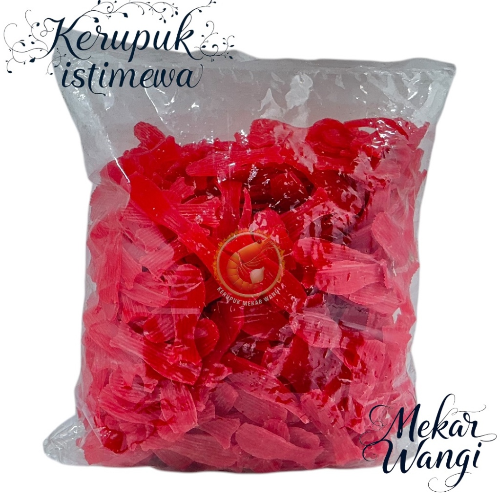

Kerupuk Ikan Merah Premium - Snack Sehat Keluarga - Renyah Tahan Lama - Cocok untuk Nasi Hangat