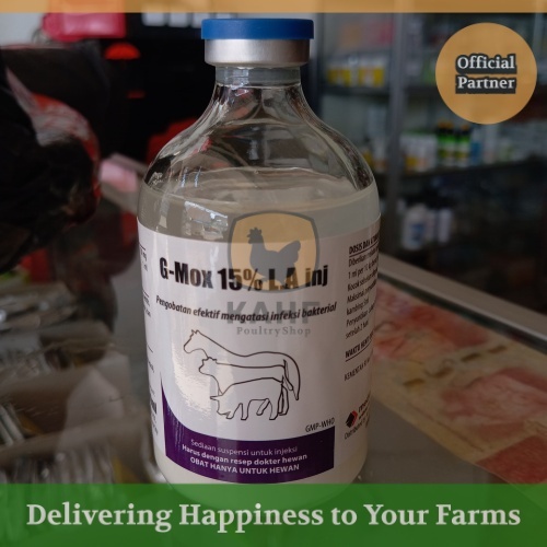 G MOX 15% LA Obat Injek Hewan Besar Sapi Kuda Medion mirip Intramox LA