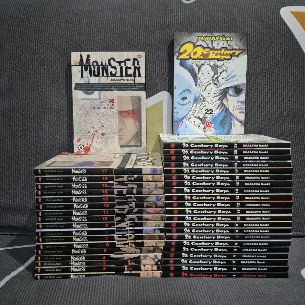 Paket 40 Komik Urasawa Naoki Monster 1-18 20th Century Boys 1-22 Tamat Set Fulset Fullset Lengkap