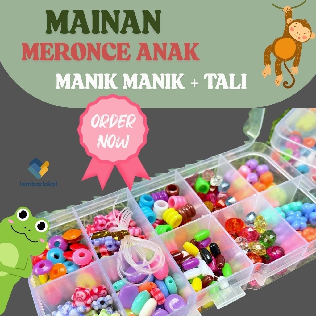 DIY Meronce Edukasi Anak | Mainan Edukasi | Meronce Manik manik | Mainan Edukasi Anak