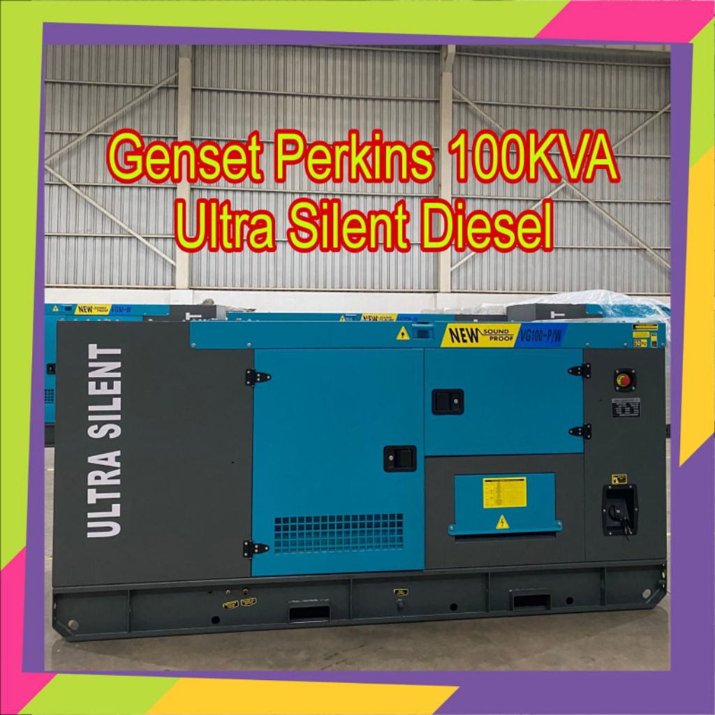 Genset Perkins 100KVA - Ultra Silent Diesel