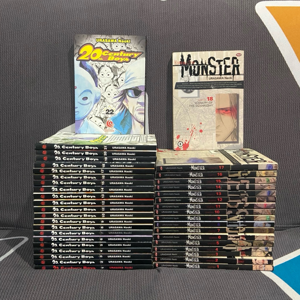 Paket Komik Urasawa Naoki Monster 1-18 20th Century Boys 1-22 Tanat Set Fulset Fullset Lengkap