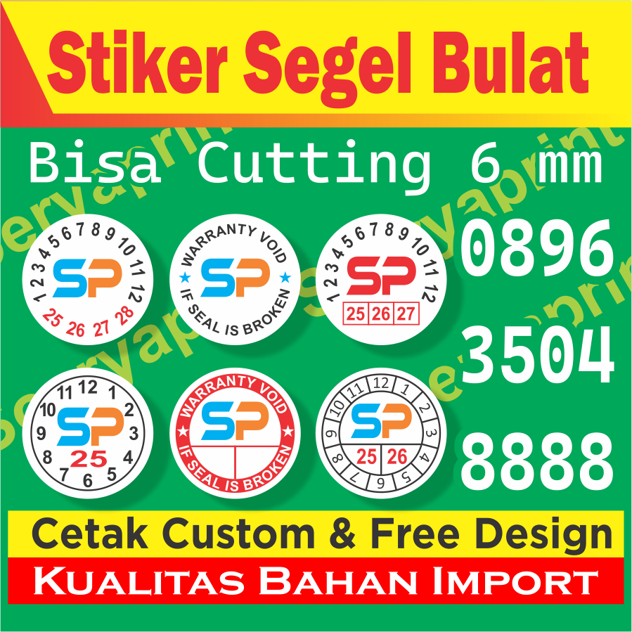 

Stiker Segel Garansi Bulat 1 cm Untuk Baut