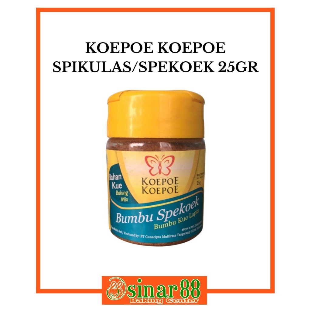 

Koepoe Spikulas / Spekoek 25gr