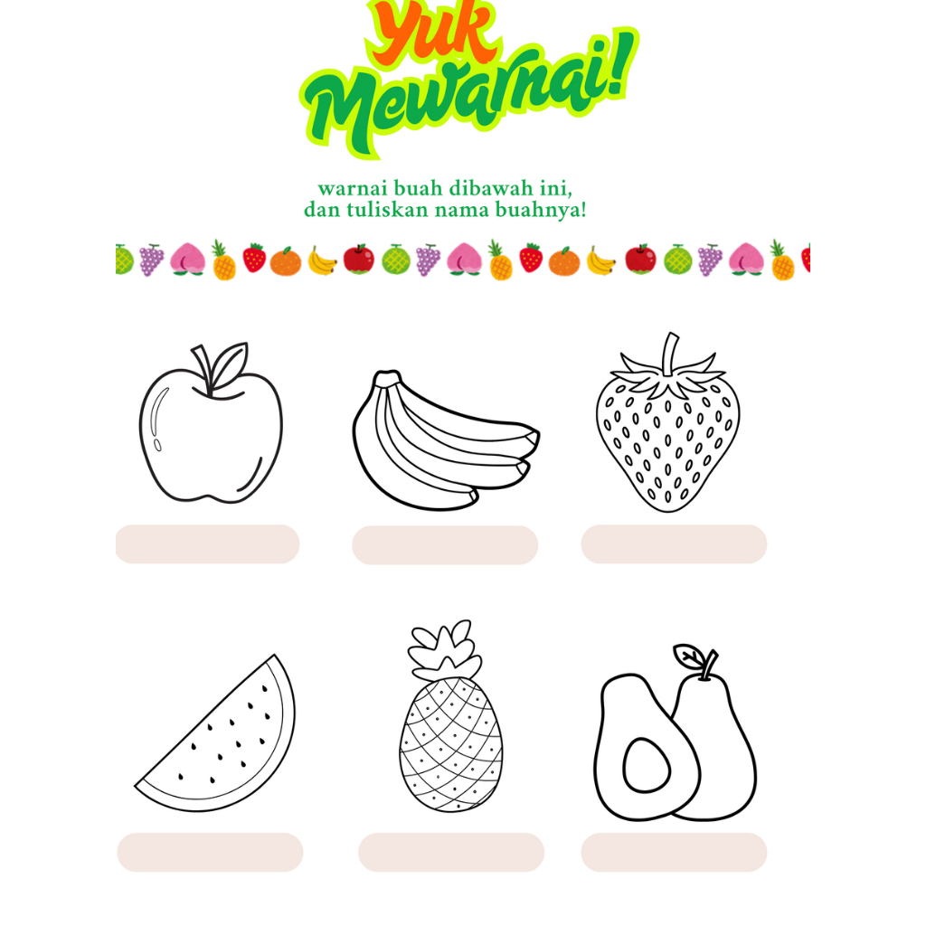 

Kertas gambar mewarnai anak-anak TK