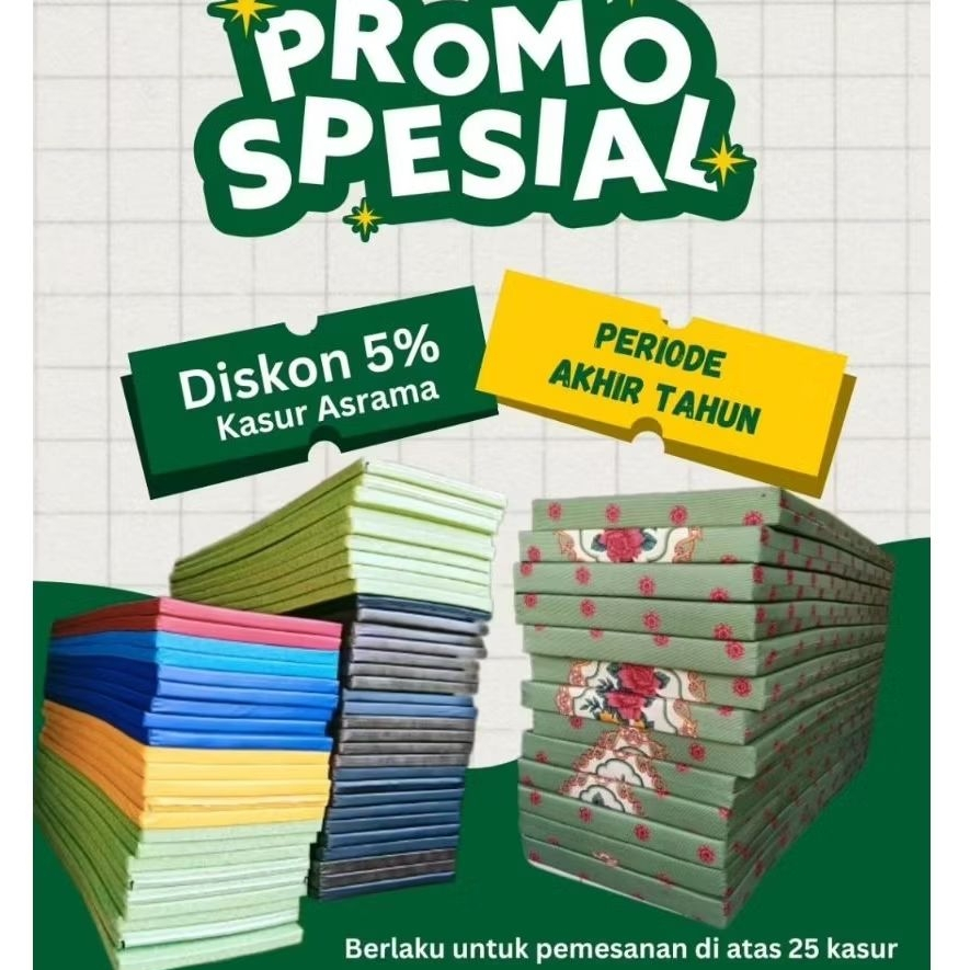 Kasur Busa Asrama Portable 90 x 200 Tebal 5.4 cm – Matras Kasur Portable Nyaman