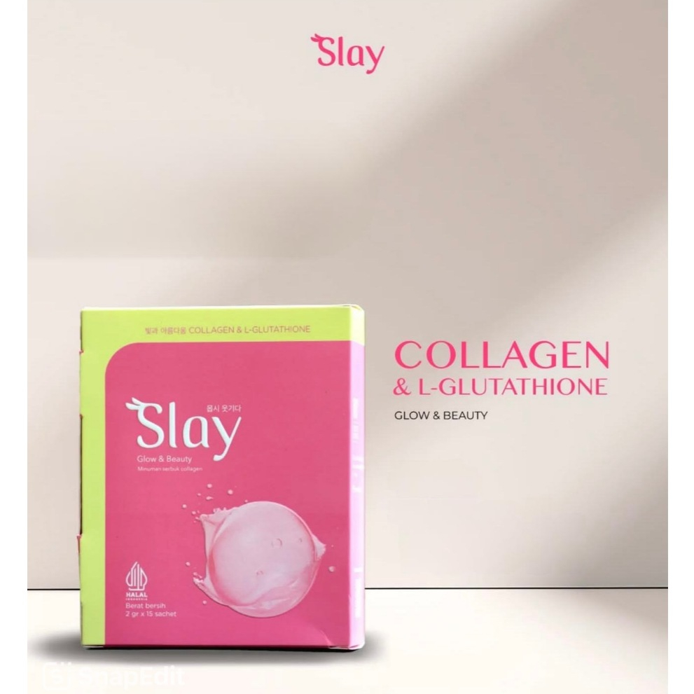SLAY COLLAGEN 2000mG MARINE TRIPEPTIDE MINUMAN COLLAGEN & MINUMAN GLUTATHIONE