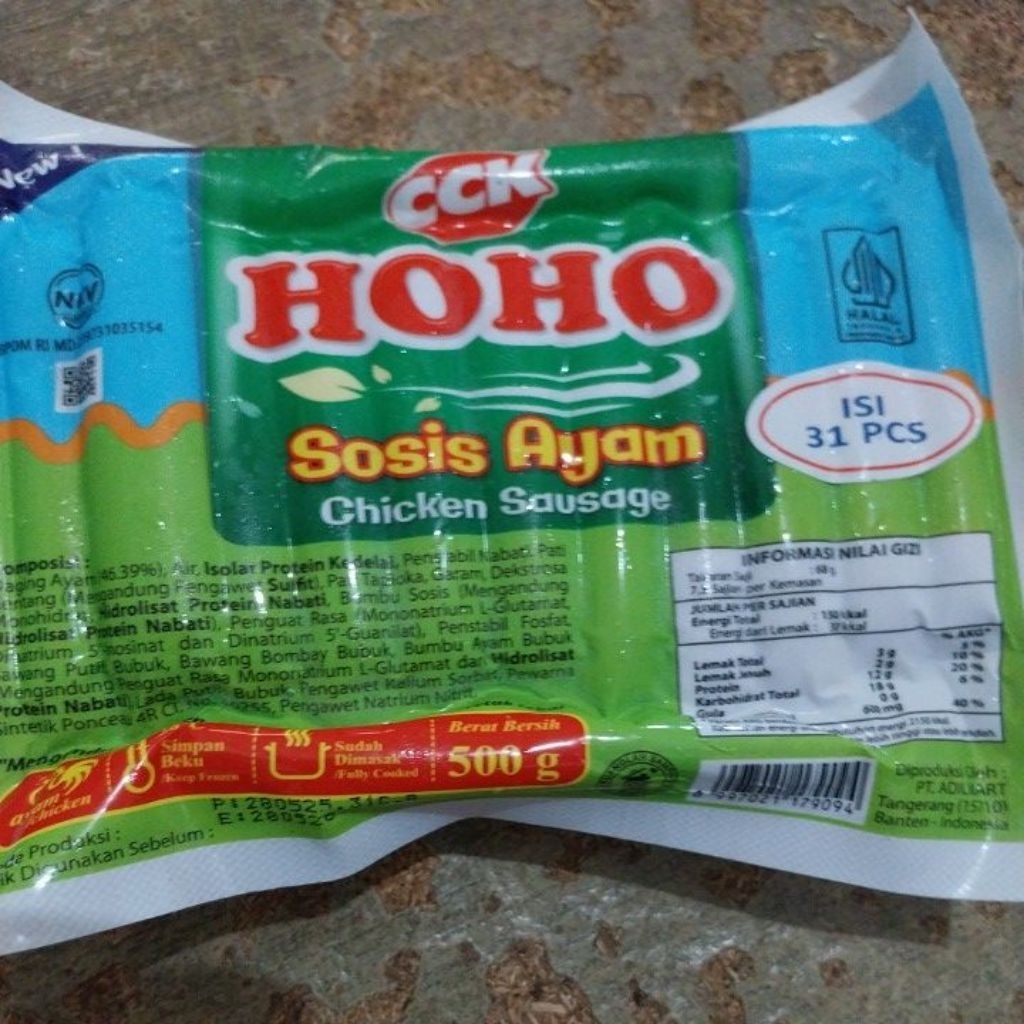 

sosis ayam hoho 500g isi 31pcs
