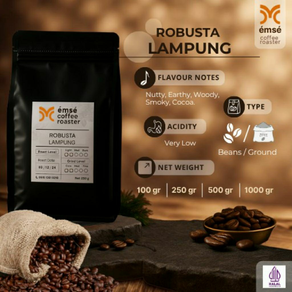 

kopi robusta Lampung 250 gr