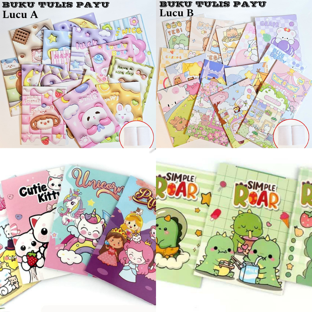 

[1 Pak Isi 10 pcs] Buku Tulis Kwarto Vision Xbook Bamboo Isi 38-58 Lembar Kuarto