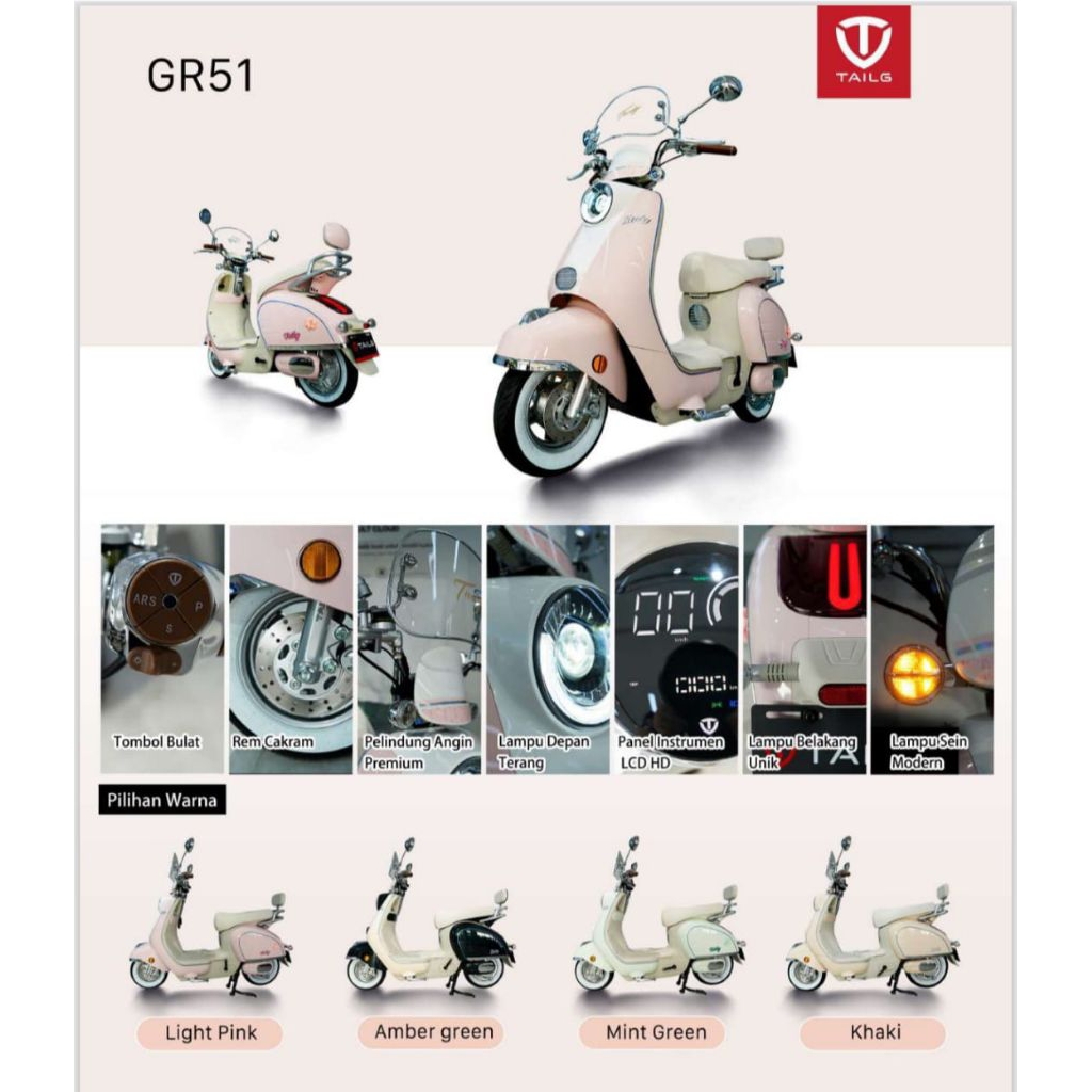 sepeda listrik tailg GR51 pontianak