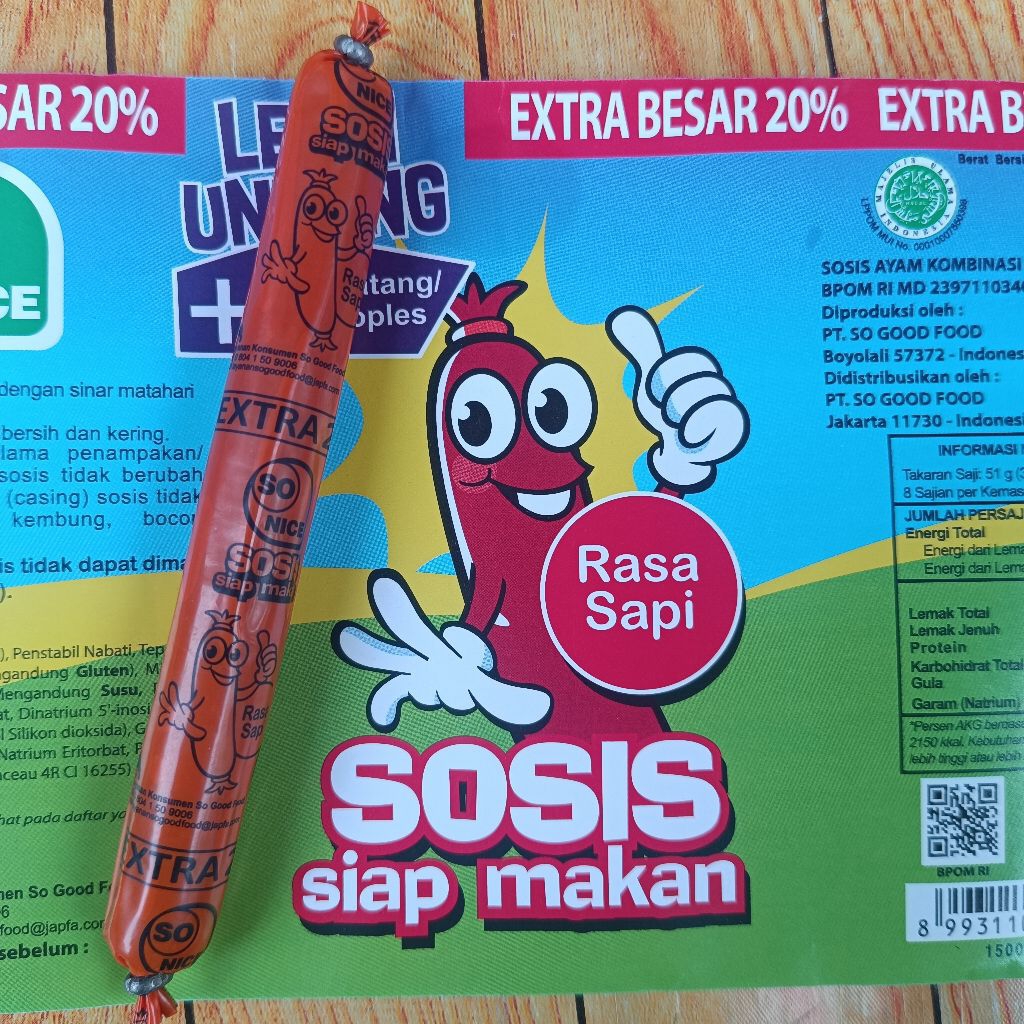 

sosis rasa sapi ecer