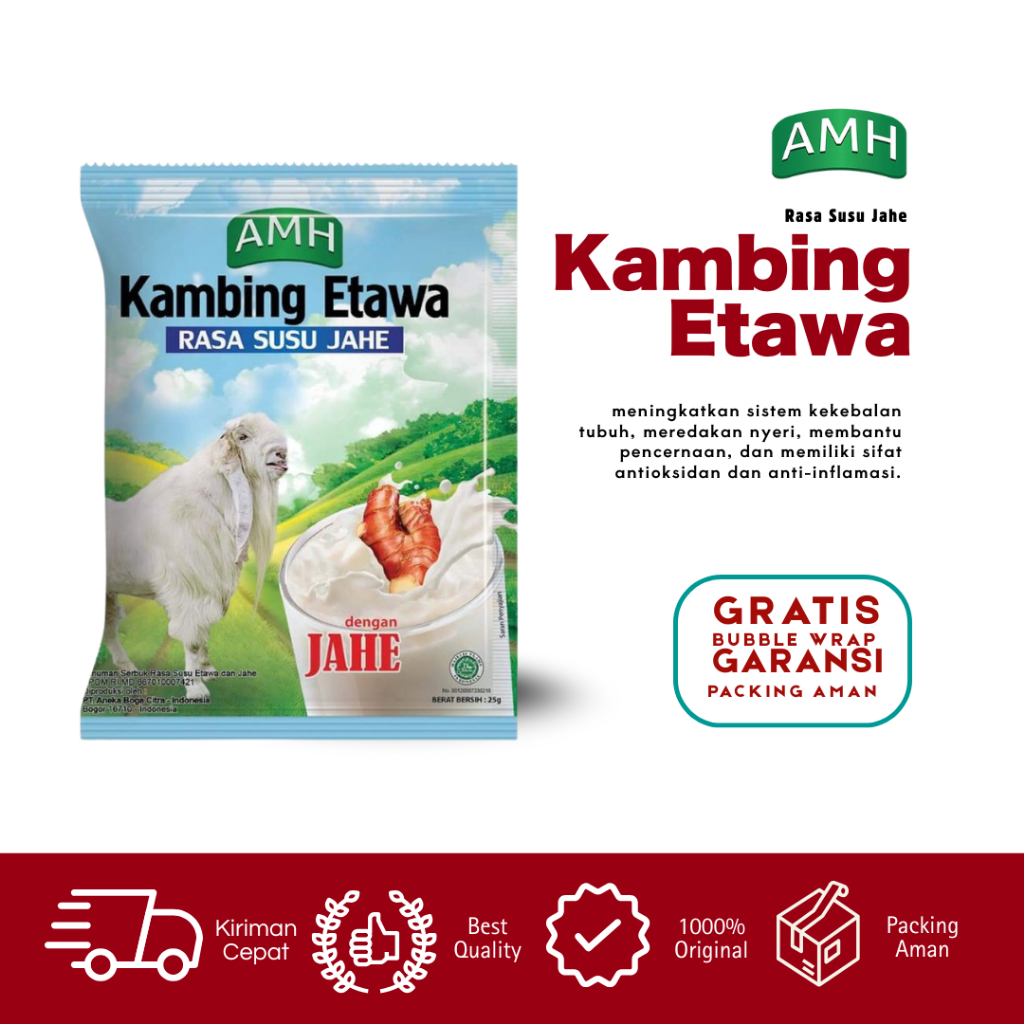 

Amh Kambing Etawa Variant Jahe Box (10 Sachet)