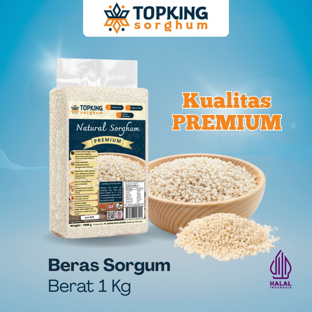 

Topking Sorghum Beras Sorghum 1 Kg Kemasan Vacum - Premium
