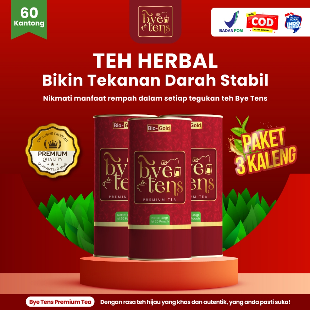

Teh Celup Bye Tens Minuman Herbal Rempah Alami Obat Kolesterol Hipertensi Gula Darah Obat Asam Urat