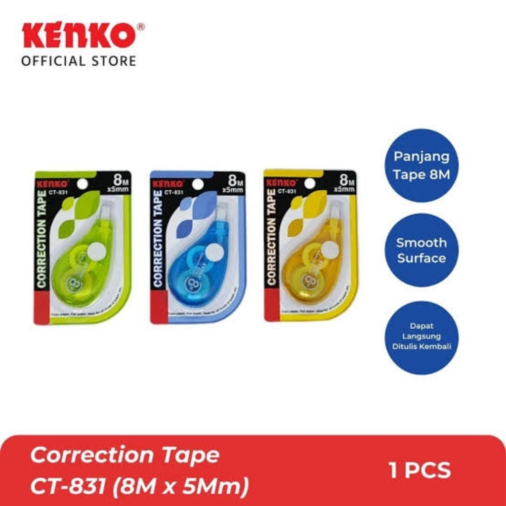 

[PCS] CORRECTION TAPE KENKO CT-831 8m x 5mm