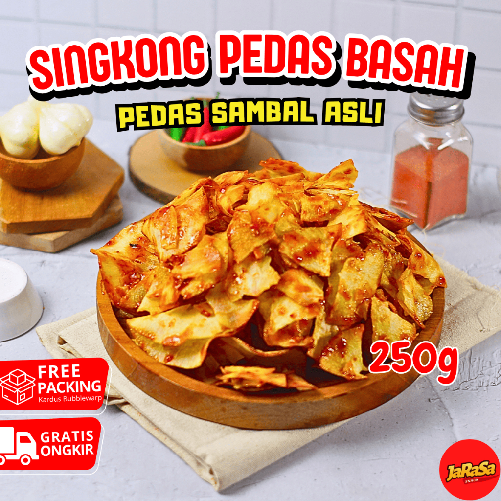 

KERIPIK SINGKONG PEDAS BASAH LENGKET 250 GRAM