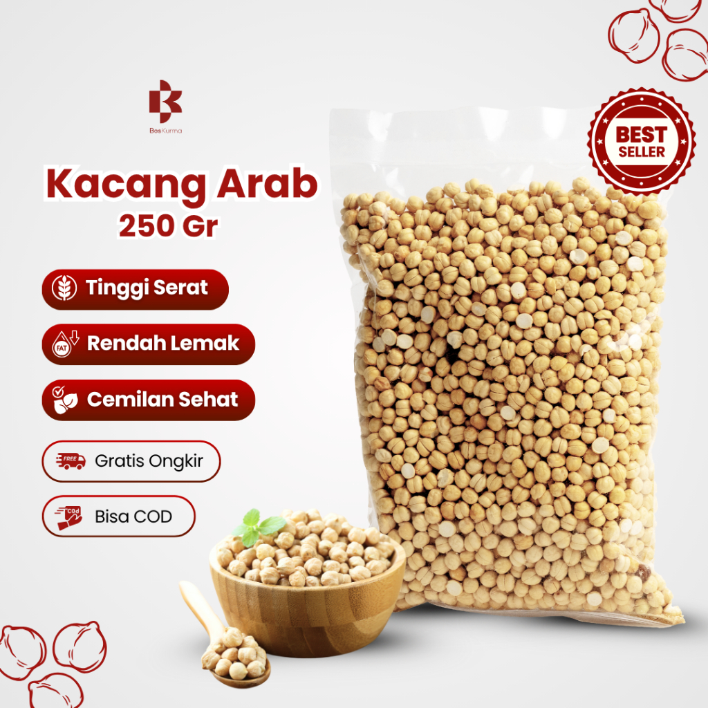 

Kacang Arab India 250 Gram Original Oleh Oleh Haji Umrah