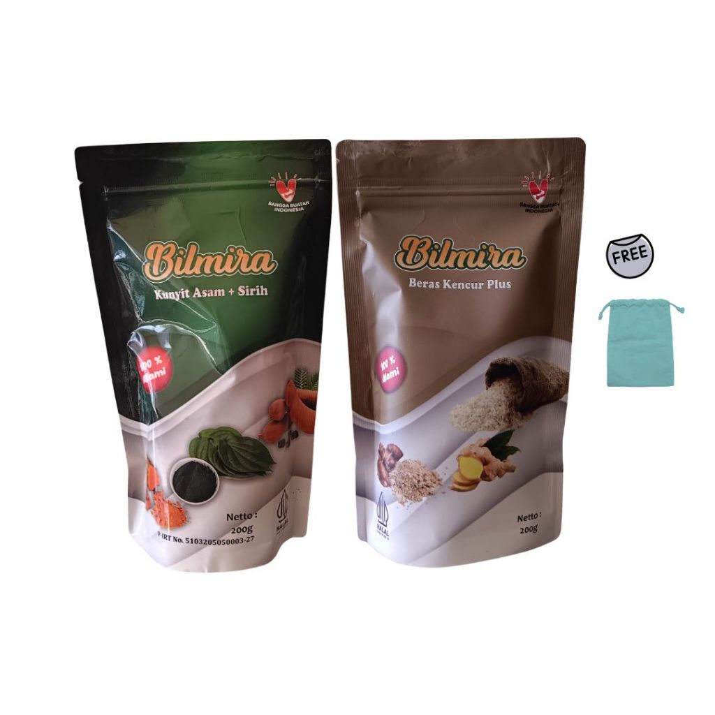 

BILMIRA Paket H Minuman Serbuk Kunyit Asam Sirih & Beras Kunyit Plus