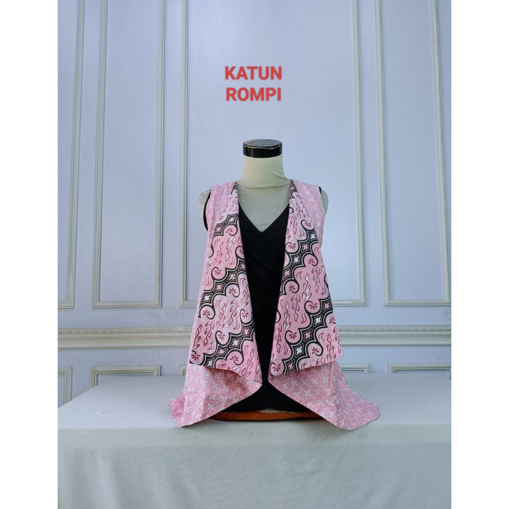 | Rompi Batik Wanita Katun | Baju Batik Wanita| Batik Modern | Batik Kekinian| Batik Couple | Batik 