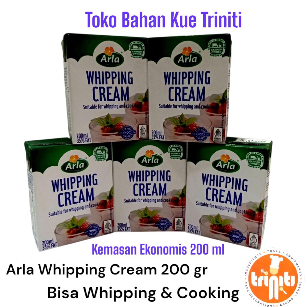 

Arla Whipping Cream 200ml Non Dairy ( Bisa Whipping & Cooking )