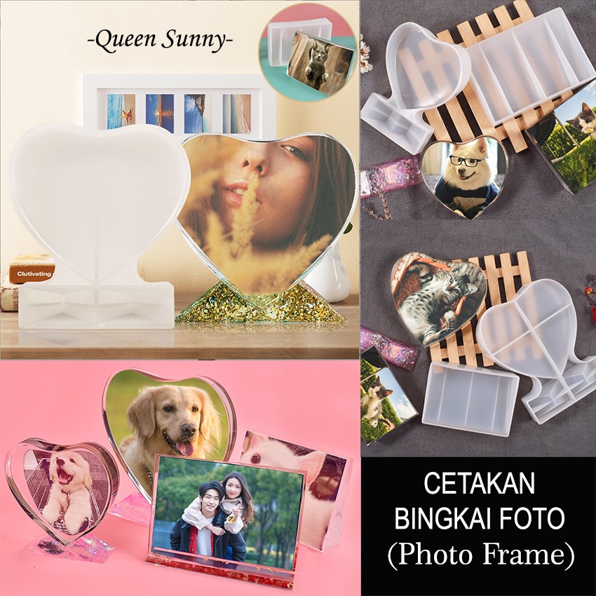 Cetakan Resin Pigura Bingkai Foto / Photo Frame DIY Silicone Mold Mould Silikon