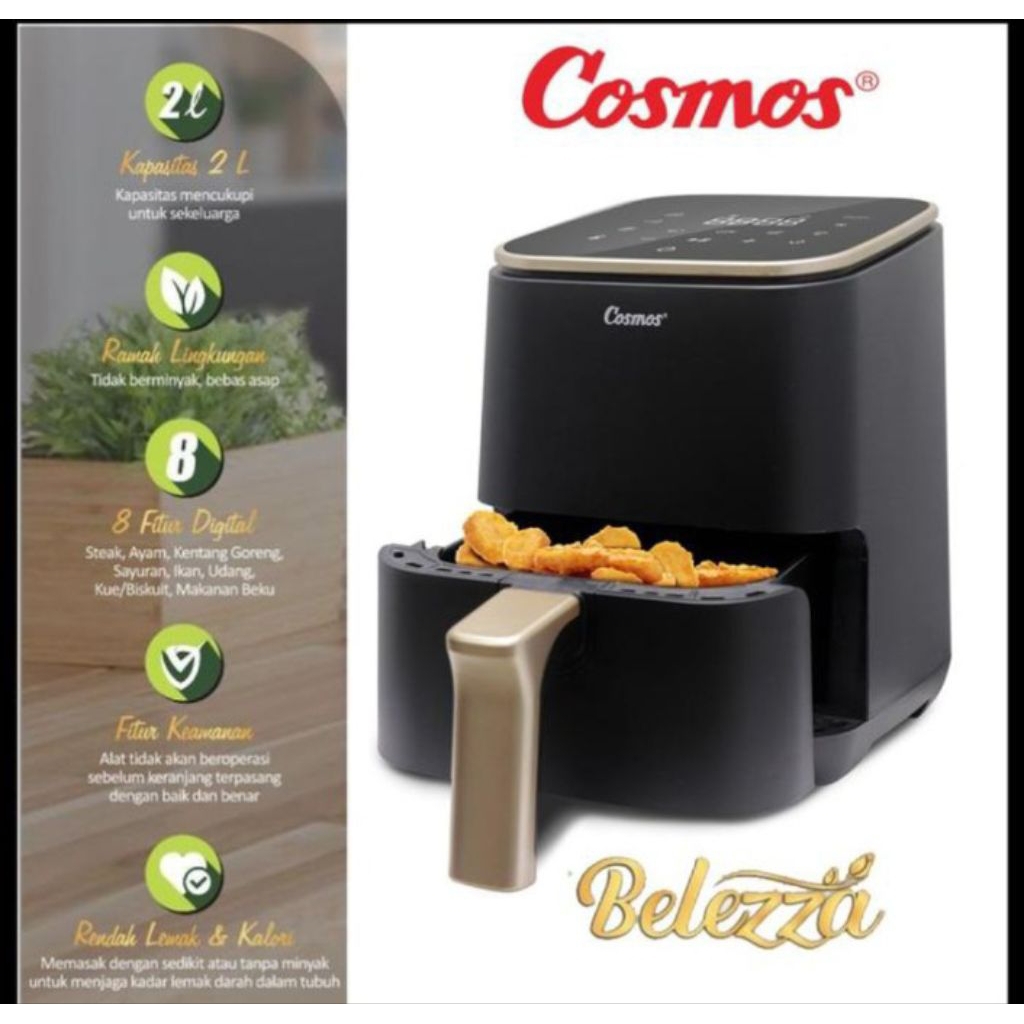 COSMOS AIR FRYER CAF 6603 - AIR FRYER COSMOS 2 LITER - AIR FRYER MURAH COSMOS - PENGGORENG TANPA MIN